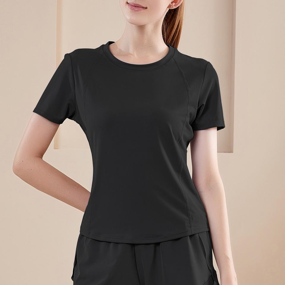 Women's High-Waist Quick-Dry Yoga Running Shorts - Slim Fit, Breathable, Fake Two-Piece, Three-Quarter Length, Loose Fit.