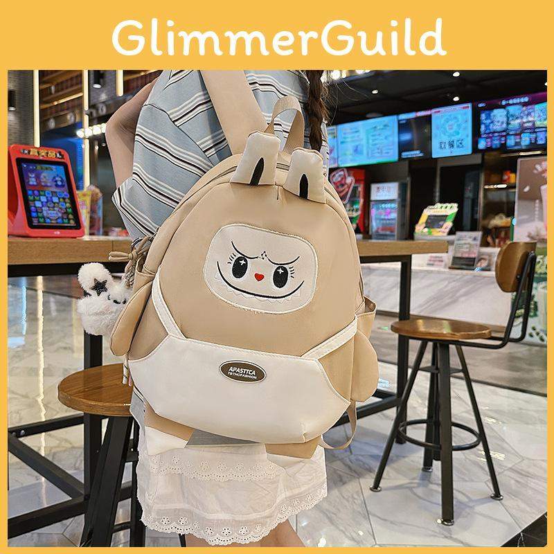 Rabbit Cute Cartoon Pattern Student Backpack With Pendant For Going Out