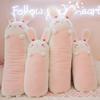 Soft Lolita Bunny Long Throw Pillow Stuffed Cartoon Cute Winkle Eyes Rabbits Speeping Leg Pillow Nap Pillow For Girl Birthday