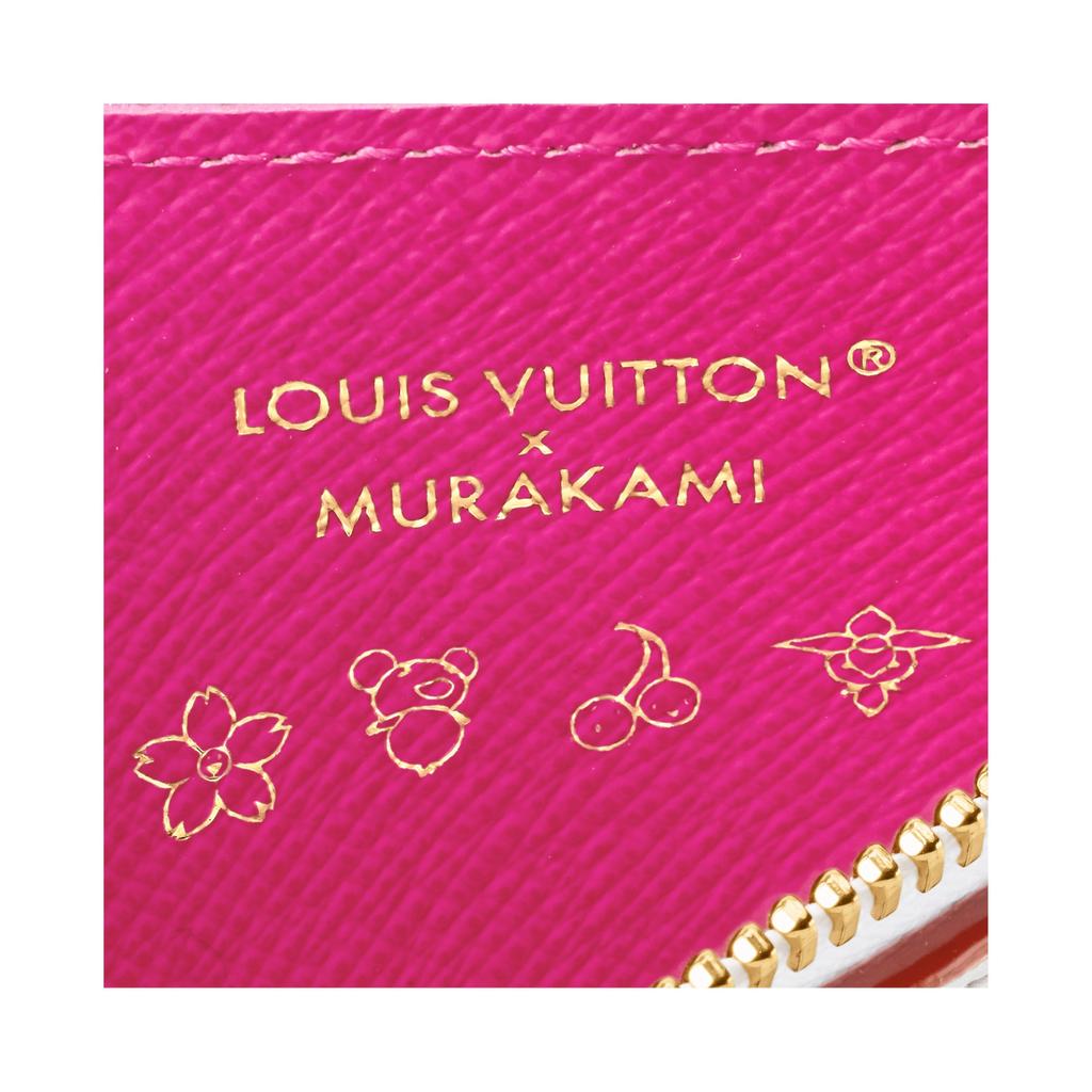 Louis Vuitton x Takashi Murakami Romy Card Holder Multicolor/White Monogram Canvas Women Wallets M27706