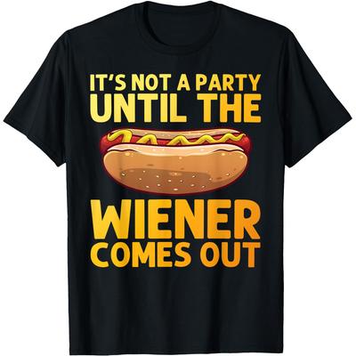 Funny Vintage Hot Dog Hotdog Stand T Shirts Men Women Pure Cotton Humor Streetwear Tee Shirt Short Sleeve Unisex Loose Clothing