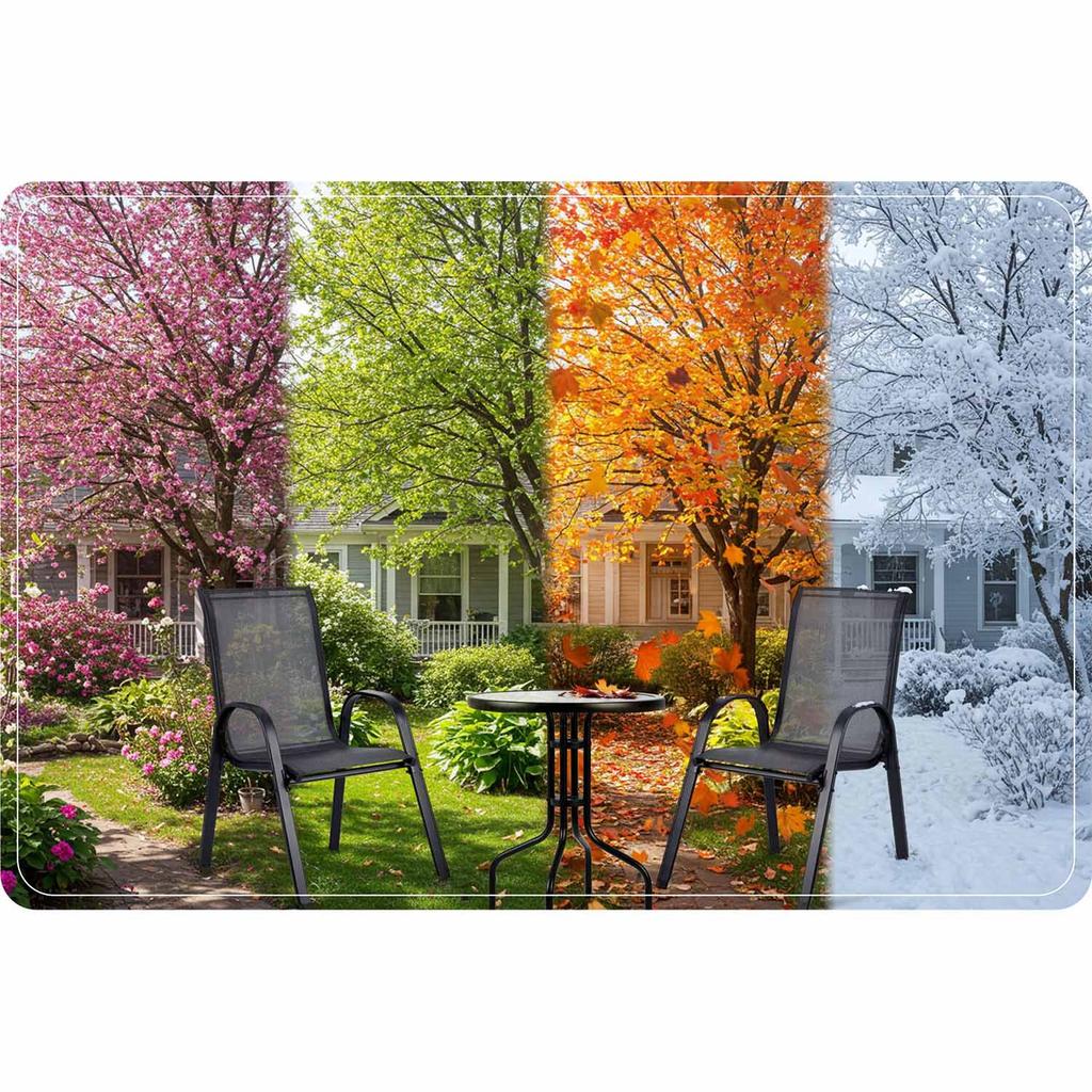 Sofotel So-981 Round Garden Table And 2 Garden Chairs Set