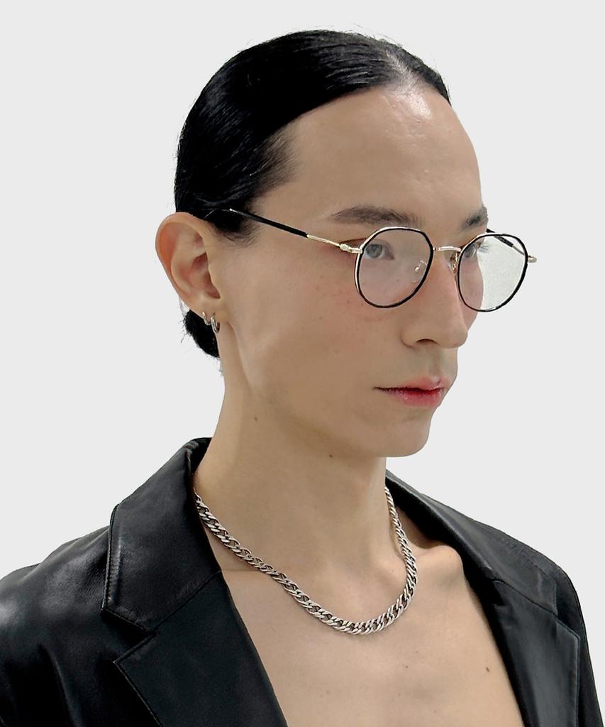 MAISON MASTER Heritage Round Glasses (Black Gold)