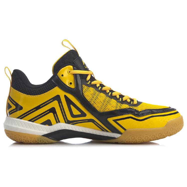 Li Ning Roar Badminton Shoes Unisex Low top Black/Yellow AYTR007-2