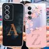 Für Oppo A80 5G Hülle OppoA80 CPH2639 Neu 26 Buchstaben Abdeckung Klare Silikon Handyhülle Für Oppo A3 Pro 5G A3Pro CPH2665 Weiche Fundas