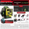 12-Line High-Precision Green Laser Level, Wall/Floor-Mounted, Automatic Leveling for Indoor/Outdoor Use