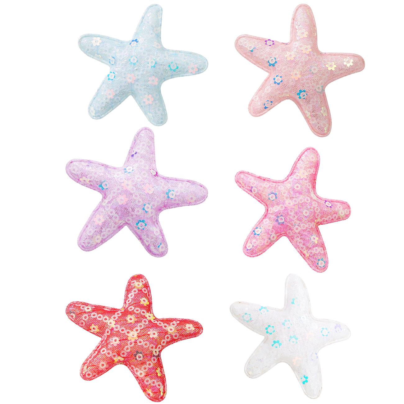 

6 шт. блестящих заколок для волос в виде звезд для девочек, заколки с пайетками, металлические заколки для волос для малышей, зажимы-аллигаторы, аксессуары для волос