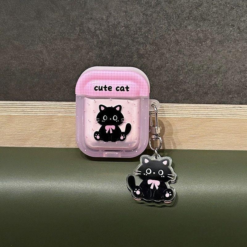Cute cartoon cat for AirPods 1/1st generation earphone case pro/2nd and 3rd generation bluetooth earphone case