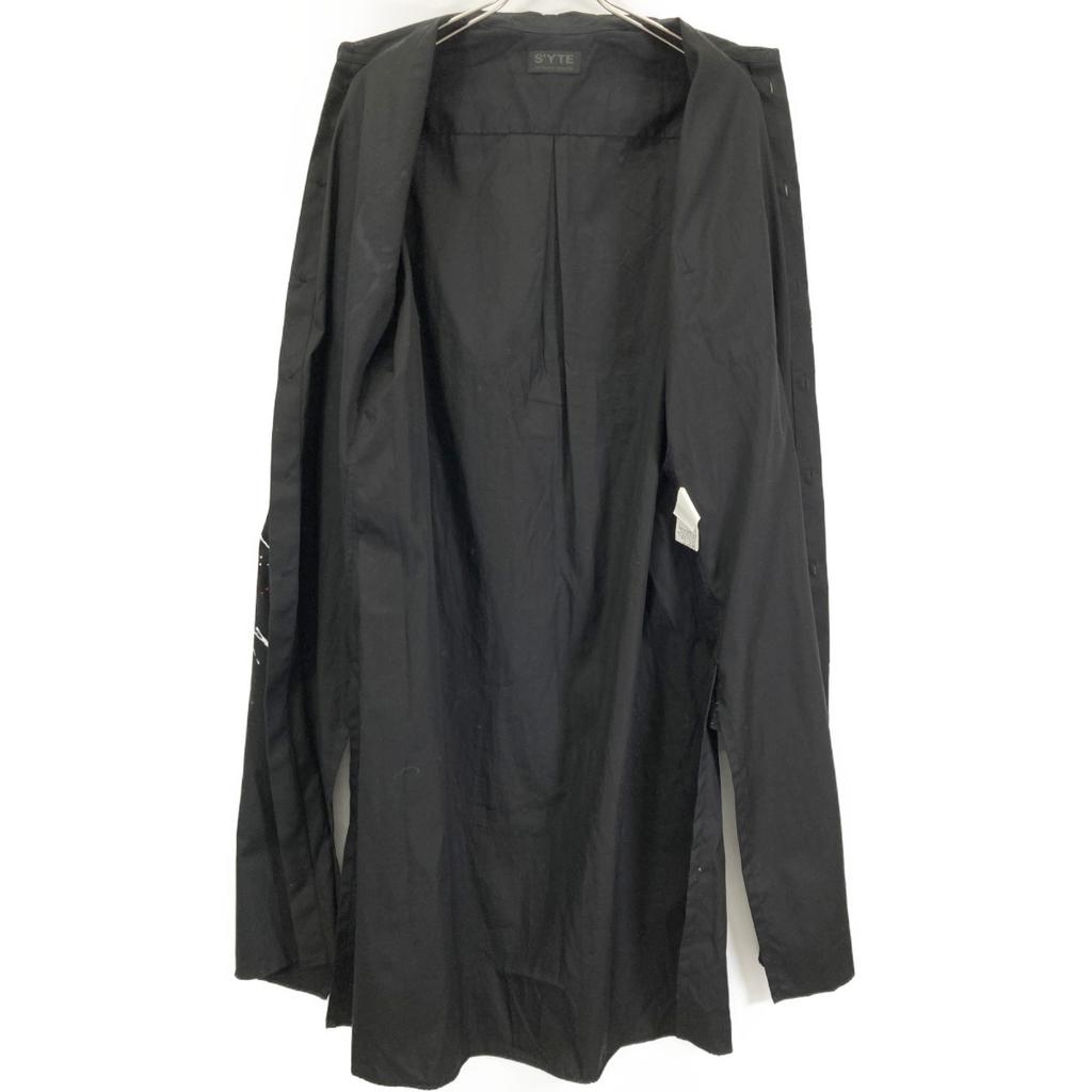 S'YTE UT-B59-085 Broadcloth Splash Paint Long Sleeve Shirt/ tops 3 blackUsed