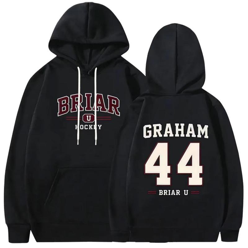 Off Campus Briar University Hockey Hoodies Graham 44 Cosplay Women Men Long Sleeve Sweatshirts Fashion Vintage Pullover Tops