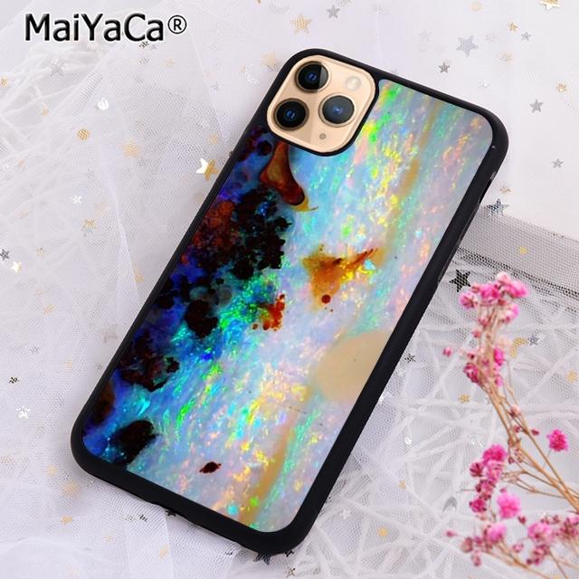 

MaiYaCa Opal Agate Marble Stone Phone Case Cover For iPhone 17 Air 16 15 plus 11 12 13 14 pro max shell coque iPhone 11pro max