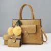High Quality Leather Women Crossbody Shoulder Bags  New 3 Piece Set Luxury Purses and Handbags Women Bags