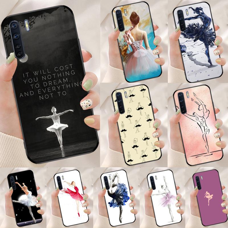 Ballerina Ballet Dancer Girl Case For Oppo A40 A60 A80 A18 A38 A58 A78 A98 A16 A76 A96 A15 A17 A77 A74 A94 A54 A57S Cover