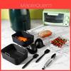 Accessori per friggitrice ad aria Ninja Af400uk Pentola interna in silicone Griglia Vassoio per vapore Set di utensili da cucina Per la cucina casalinga