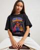 Retro Music Tee 70s Style Cartoon Tshirt With Singalong Scene Bold Color Print Vintage Inspired Casual Cotton Top