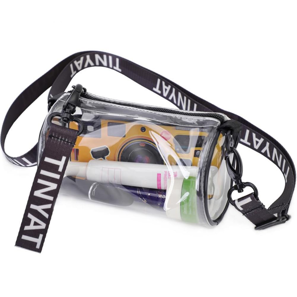 

[YUYAKESHI] Ita-bag Show-Off Bag, Transparent Shoulder Bag for Plush Toys, Waterproof, Outing Bag, Cylindrical Daypack, Mini Pouch, Clear Bag, 1019cm