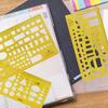 W89C Multi-Function Measuring Ruler Drawing Template Plastic Rulers for School Office