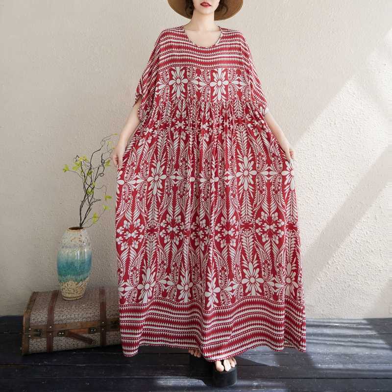 New Women's Loose Bohemian Artistic Dress