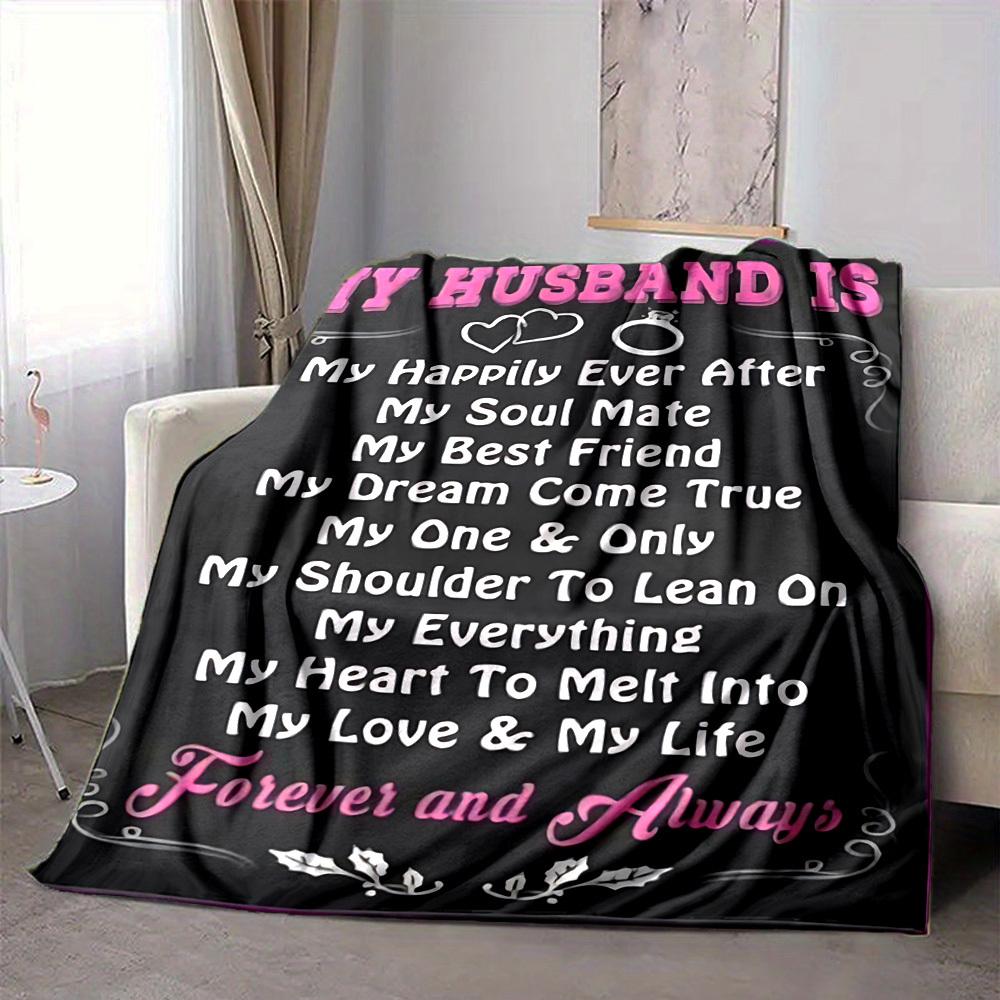 1pc Wedding Anniversary Gift Blanket - Perfect Gift for Birthdays, Christmas & Halloween- Soft, Warm & Versatile yy250909081