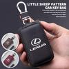 For Leather Car Keychain Bag Organizer Key Zipper Case Bag Protection Cover CT ES GS NX IS250 RX350 IS200 LX570 UX250h