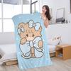Cute M-Mikko I-Illustrations Anime Beach Towel Colorful Bath Towels For Girl Microfiber Quick Dry Sand Free Beach Yoga