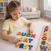 Wooden Puzzle English Alphabet Letters Educational Puzzle