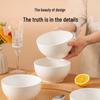 Yujia Minimalist Cream Waffle Ceramic Bowls