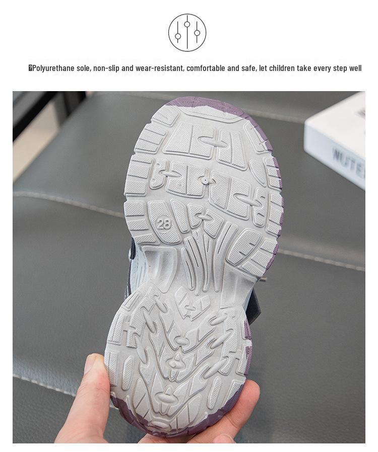 Children's Cartoon Fleece-Lined Sports Shoes, Soft Sole, New for 2025 Autumn/Winter, Unisex Casual Running Sneakers.