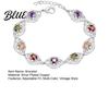 Adjustable Fashion Bracelet Women Vintage Multi-Color Cubic Zirconia Elegant