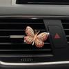 Butterfly Car Perfume Clip Colorful Butterfly Car Air Freshener Perfume Clip Auto Decoration Car Rhinestone Accessories Interior