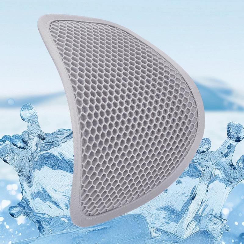 1/2Pcs Honeycomb Design Gel Cushion Breathable, Soft And Easy To Clean Provides Comfortable Support Elastic Gel Car Seat Cushion