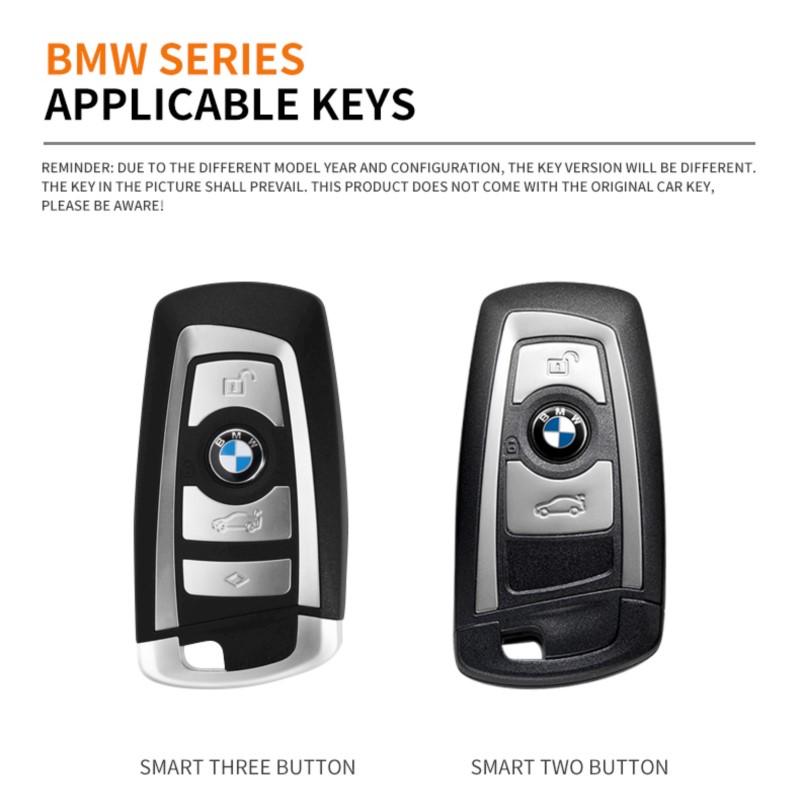 Alloy Leather Car Key Case Cover Protector Shell For BMW M F10 F20 F30 F15 F16 F07 F01 F02 F25 F31 1 3 5 7 Series X1 X3 X4 X5 X6