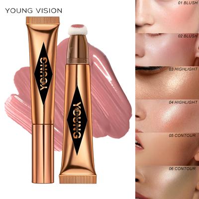 YOUNG VISION Air Cushion Blush Highlighter Stick Multi-Color Optional Waterproof and Sweat Proof Liquid Blush