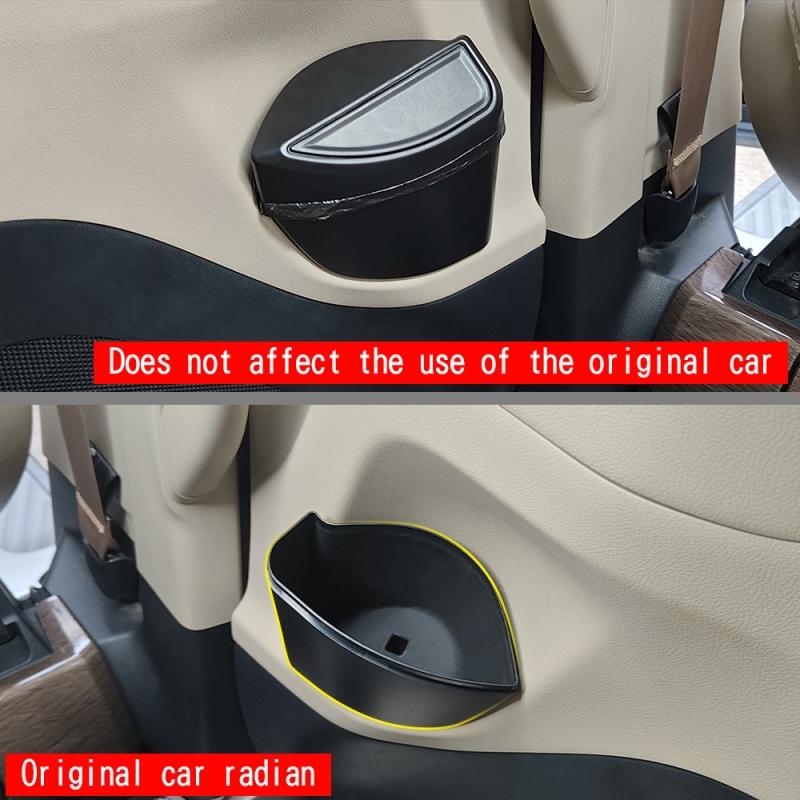 For Toyota Alphard Vellfire 40 Series  2024 ABS Middle row car door trash can Garbage storage box cover Interior Accessories