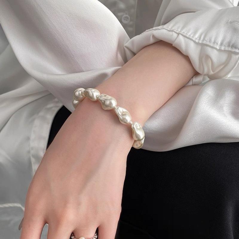 Bracciale di Perle della Famiglia Shi - Una Catena Anti-Perdita di Lusso Unica, Economica, con Chiusura Magnetica e Lavorazione a Mano con Perline Intricate