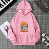 Spring Summer Women's Hoodie 3D Kawaii Printed Fashion Casual Long Sleeve Round Neck Top Loose Large Size Clothing