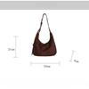 Vintage matte bag, new women's tote bag, underarm bag.
