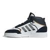 adidas Originals Drop Step Casual Comfortable Shock Absorbing Durable High Top Skate Shoes Unisex Sneakers Black White IF4323