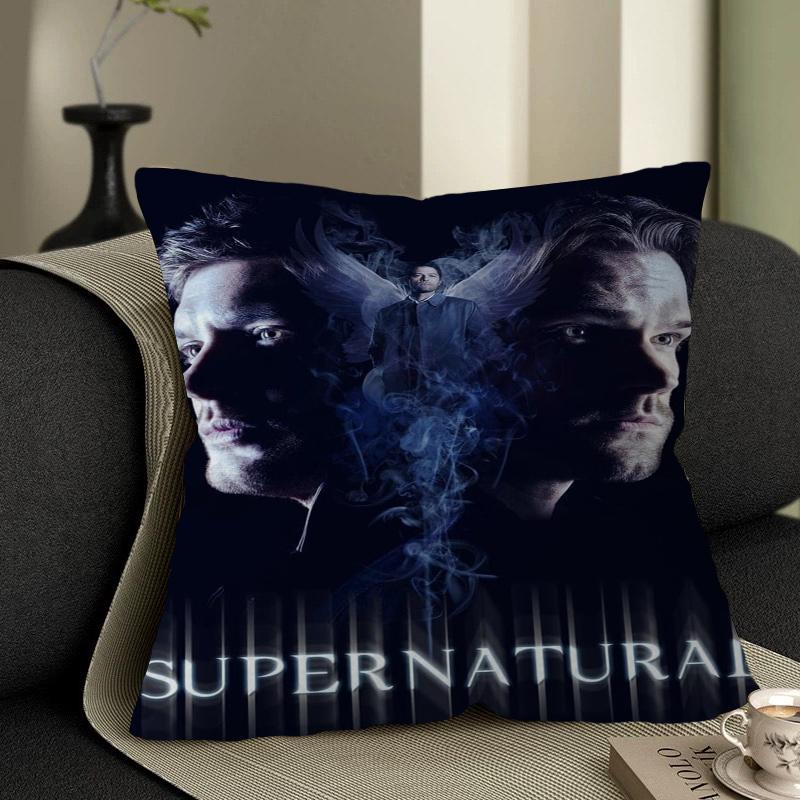 Tv S-Supernatural Series Pillow Gift Home Office Decoration Bedroom Sofa Car Cushion Cover Case 45X45