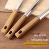 ZISIZ Stainless Steel Kitchen Utensil Set with Wood Grain Handle