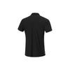 Li-Ning Fitness Series Solid Color Comfortable Fashion Sweat-Absorbing Breathable Short Sleeve Polo Shirt Men Polo Shirts Black APLU123-5
