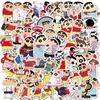 50 Cartoon Crayon Shin-chan Waterproof Stickers for Laptops, Suitcases, or Guitars