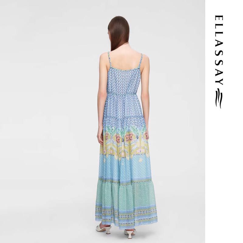 ELLASSAY Women's Soft & Breathable A-Line Strap Dress