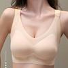 Large Size Lingerie Women's Seamless Bra Gathered Breast Anti Sagging Bra Sports Adjustable Sexy Bra