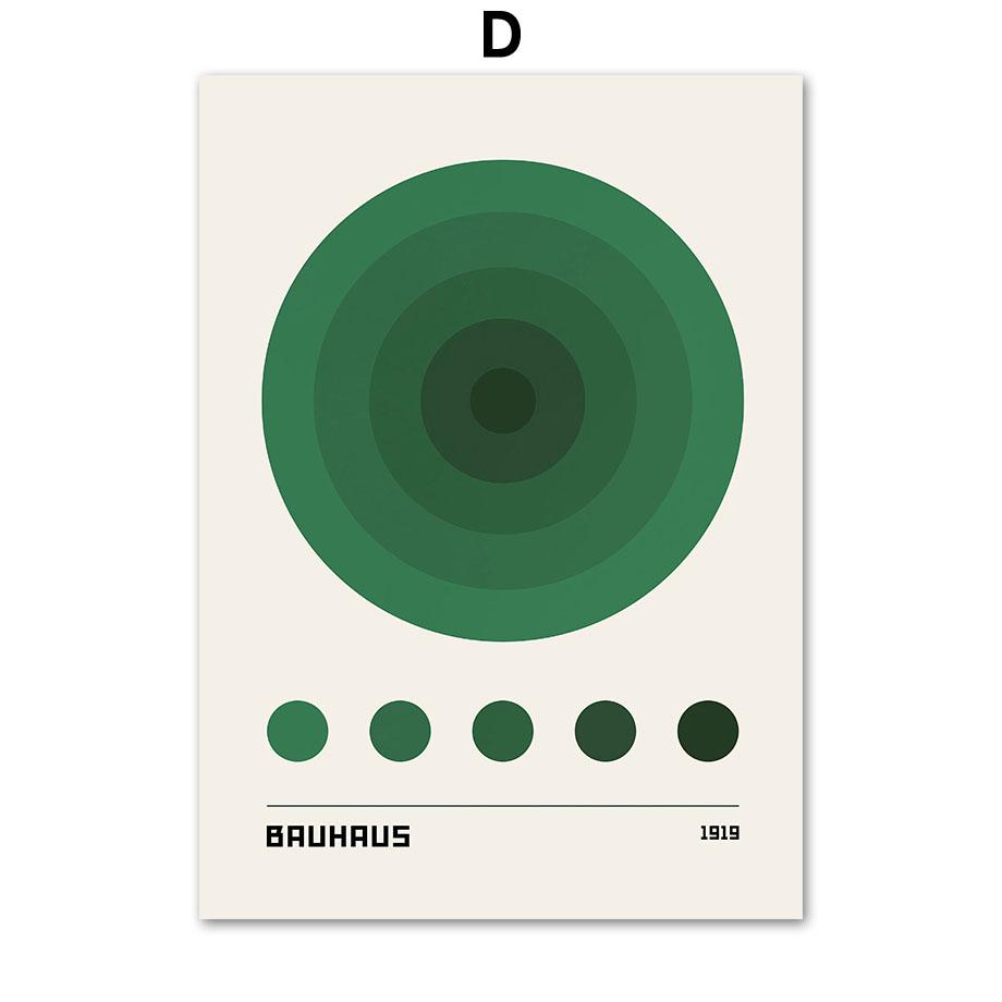 

Баухауз Геометрия Цвет Блок Линия Настенная Живопись Холст Плакаты на скандинавскую тему и принты Настенные картины для декора интерьера гостиной 30X40cm No Framed