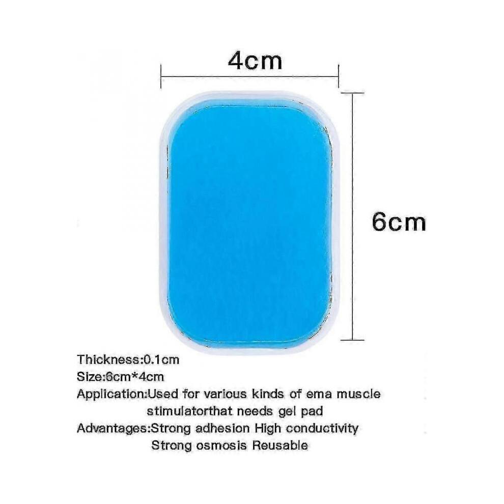 60 Stück EMS-Gelpads für Bauchtrainer - Ersatz-Gelpads für elektrische Muskelstimulation (EMS) Bauchmuskeltrainer