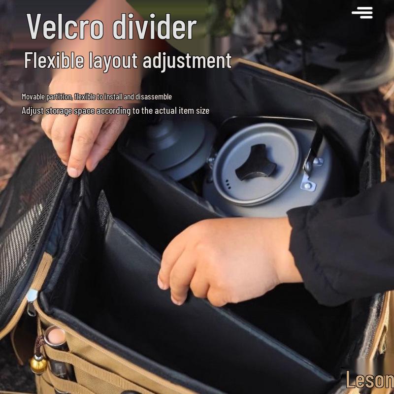 Large Capacity Multifunctional Outdoor Storage Bag: Tactical, Folding Box for Camping Gear, Car Equipment & Mess Kit