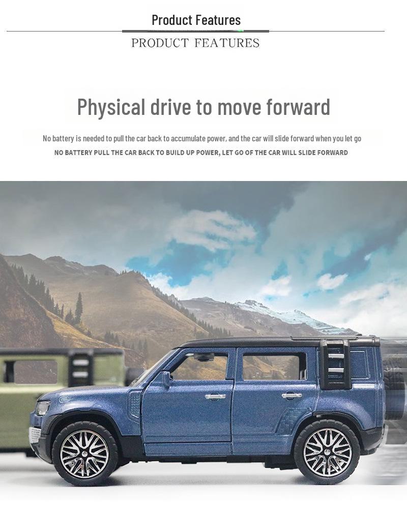 1:36 Legierung Viertüriges Geländewagenmodell Spielzeug für Kinder - Nachtmarktstand Ornament