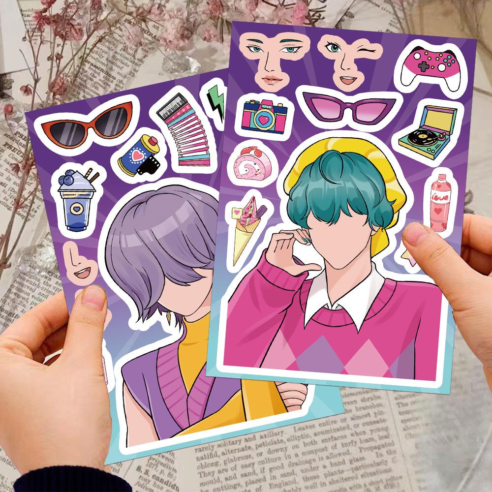 K-POP Demon Hunter Girl Group Stickers - 8 Sheets for Phone & Laptop Decorations