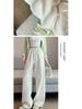Women's Summer Linen Wide-Leg Pants - Casual Loose Fit, Breathable Straight Drape, Lazy Style, Yamamoto Inspired